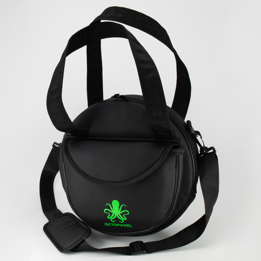 Octopadel matt vegan leather single padel racket ladies hand bag