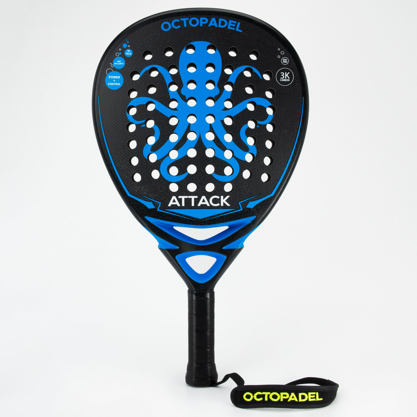 Octopadel Attack Padel Tennis Racket (Firm)
