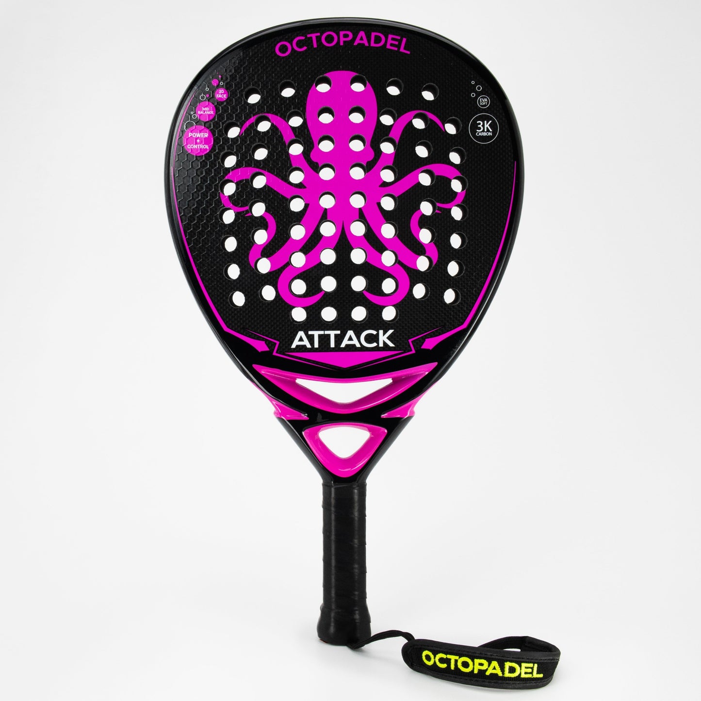 Octopadel Attack Padel Tennis Racket (Soft)