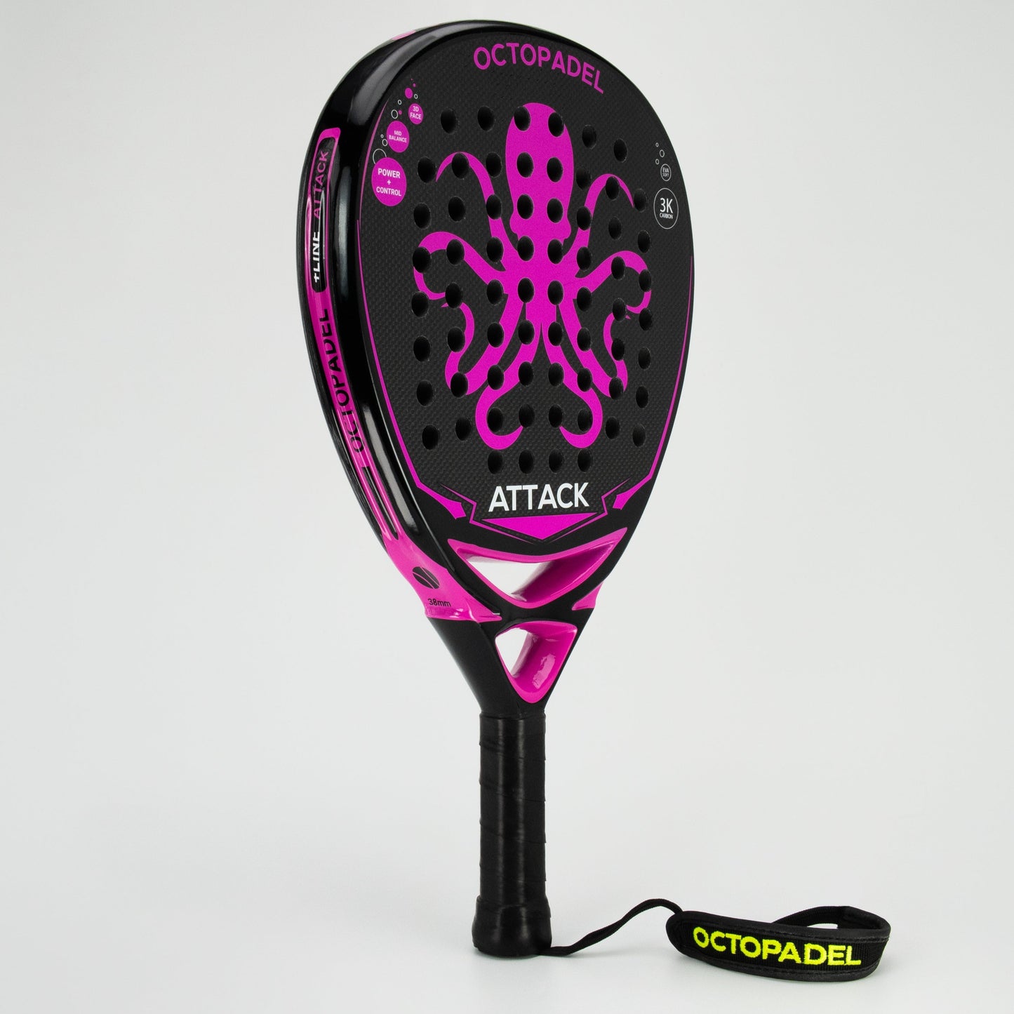 Octopadel Attack Padel Tennis Racket (Soft)