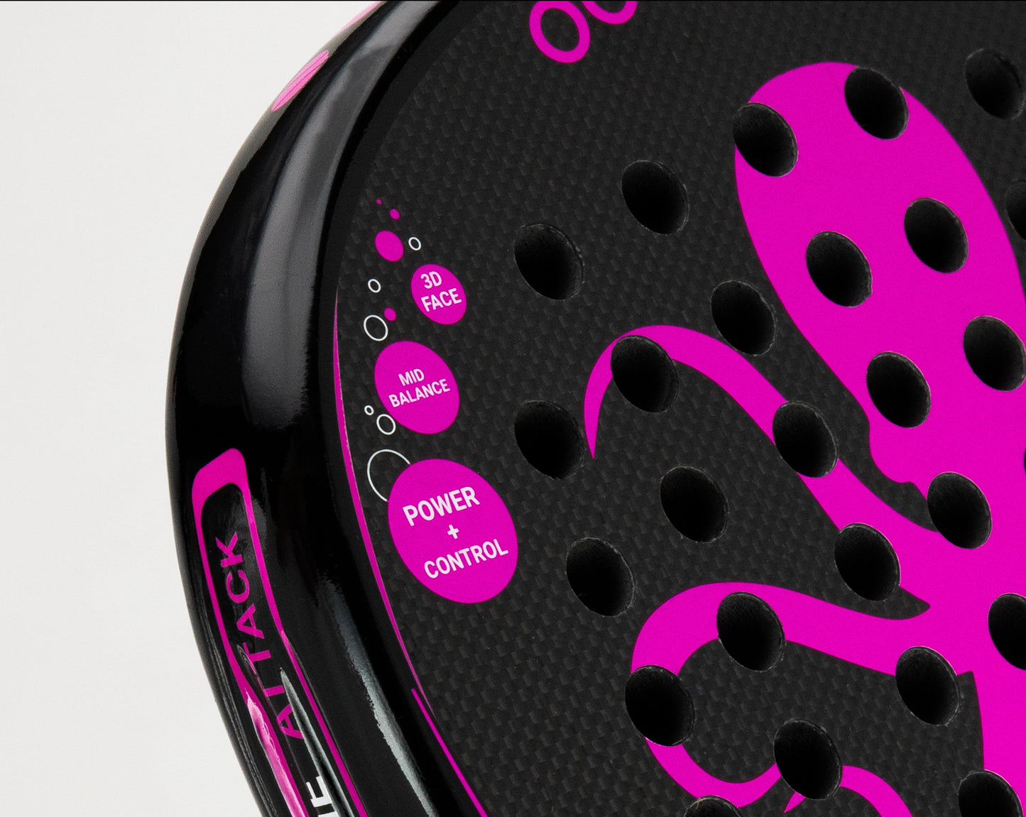 Octopadel Attack Padel Tennis Racket (Soft)